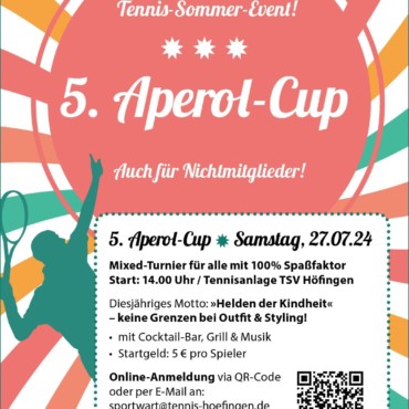Aperol-Cup 2024 – jetzt anmelden! Auch für Nichtmitglieder!